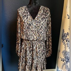 Black/Brown print dress